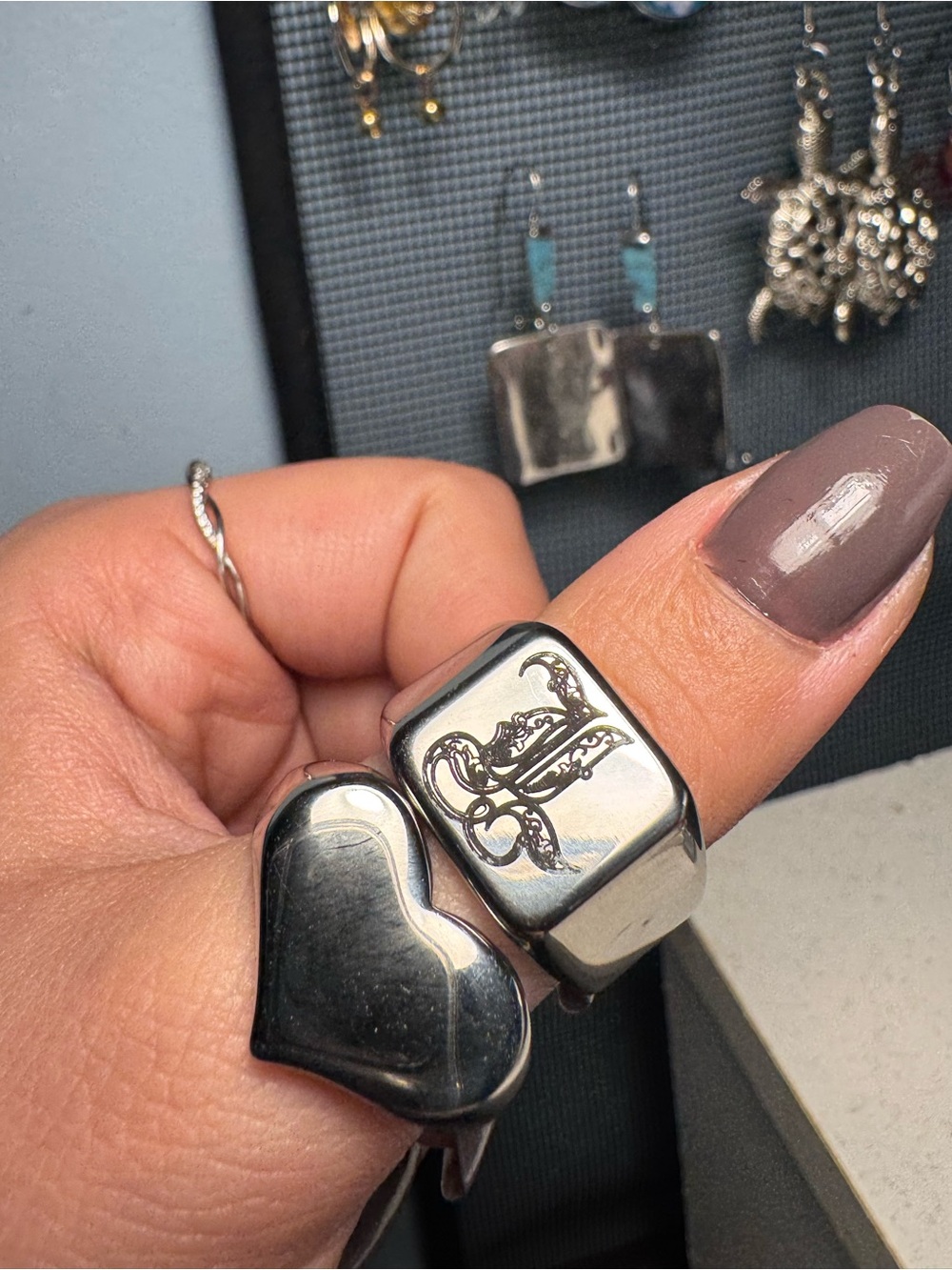 Stainless Steel Rings bundle size 10